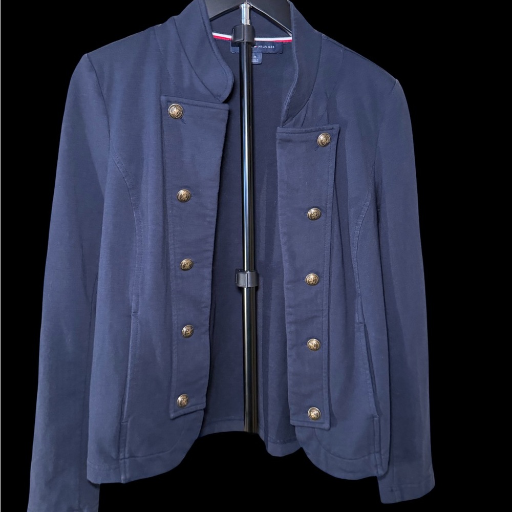 Y2K Tommy Hilfiger Navy Blazer with Gold Buttons